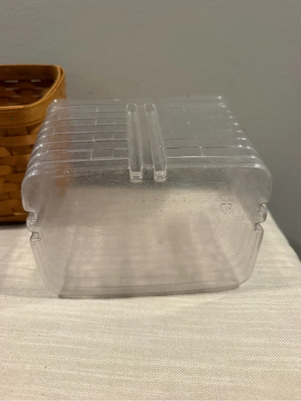 Longaberger slanted basket